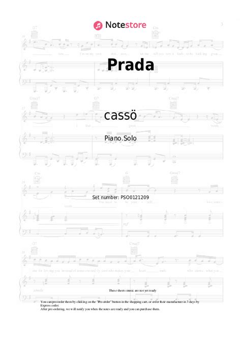 prada piano chords|Prada .